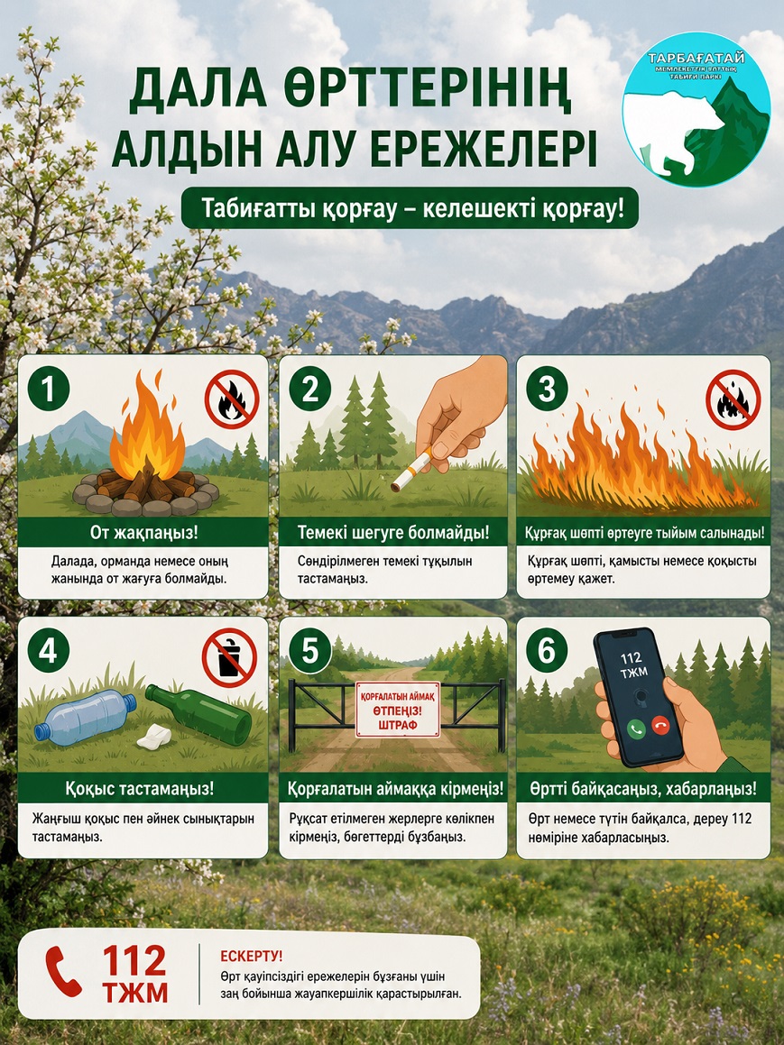 Профилактика степных пожаров — общая обязанность.